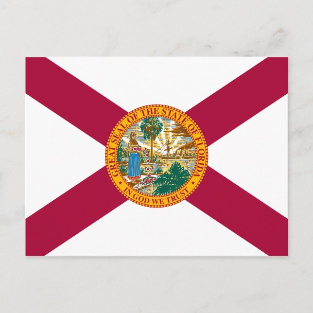 Postal Bandera del estado de Florida (Anverso)