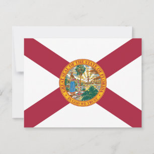Postal Bandera del estado de Florida Sello del estado del