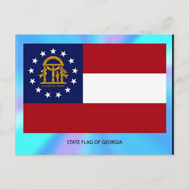 Postal Bandera del Estado de Georgia (Anverso)