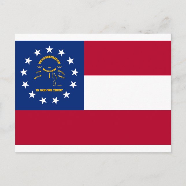 Postal Bandera del Estado de Georgia (Anverso)