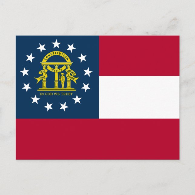 Postal Bandera del Estado de Georgia (Anverso)