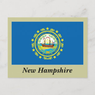 Postal Bandera del estado de Hampshire