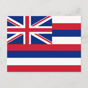 Postal Bandera del Estado de Hawái