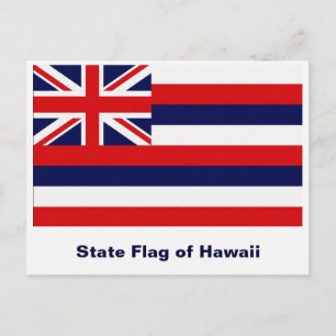 Postal Bandera del Estado de Hawái
