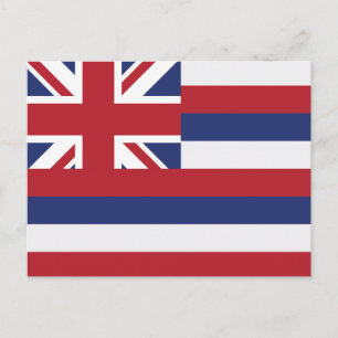 Postal Bandera del estado de Hawái Aloha State Union Jack