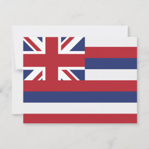 Postal Bandera del Estado de Hawái Estado de la Aloha Uni