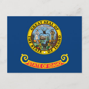 Postal Bandera del estado de Idaho