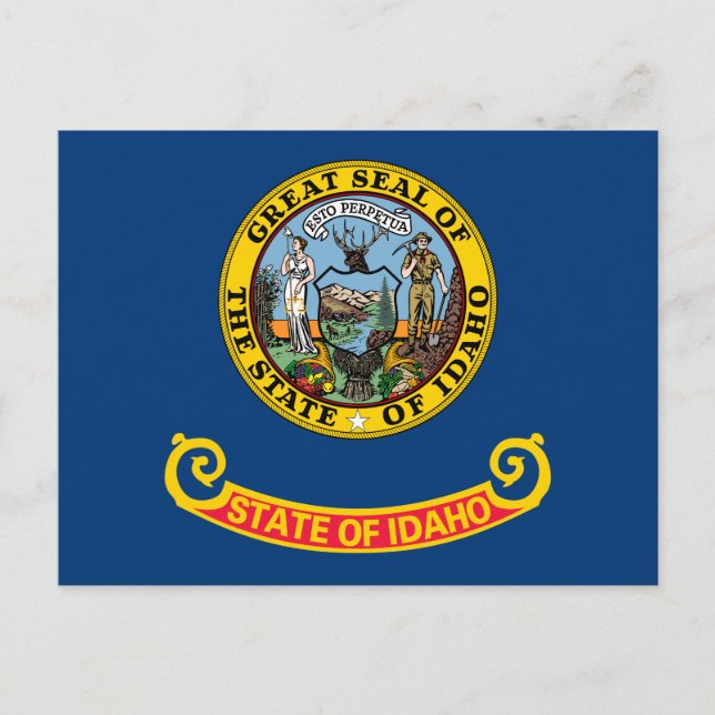 Postal Bandera del estado de Idaho (Anverso)
