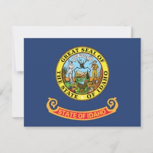 Postal Bandera del estado de Idaho Sello del estado Gem S