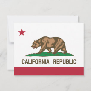 Postal Bandera del Estado de la República de California