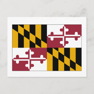 Postal Bandera del estado de Maryland
