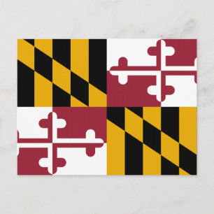 Postal Bandera del Estado de Maryland