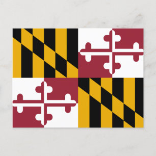 Postal Bandera del Estado de Maryland