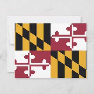 Postal Bandera del estado de Maryland Cruz de Calvert