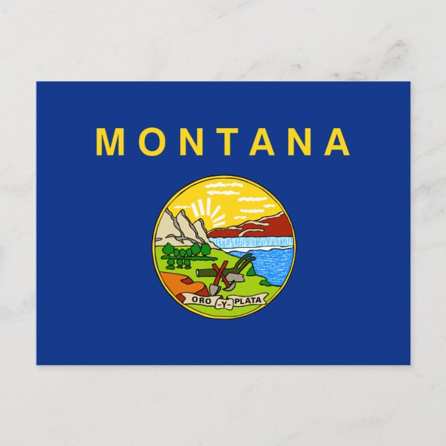 Postal Bandera del Estado de Montana (Anverso)