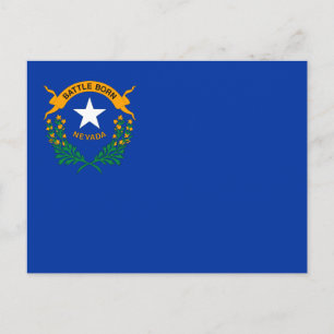 Postal Bandera del estado de Nevada