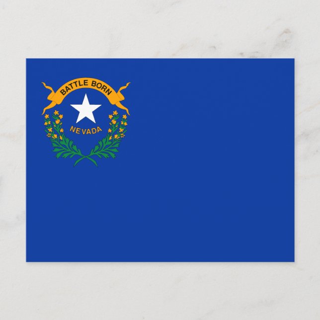 Postal Bandera del estado de Nevada (Anverso)