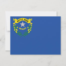 Postal Bandera del Estado de Nevada Battle Born