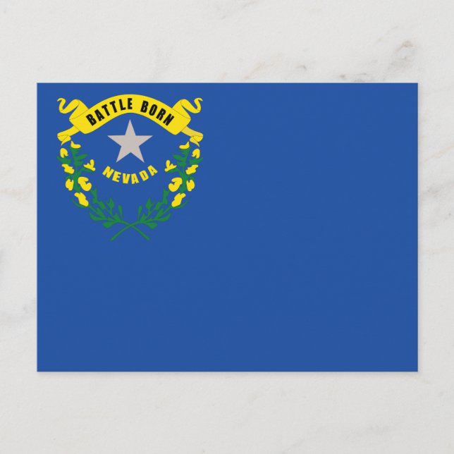 Postal Bandera del Estado de Nevada Battle Born (Anverso)