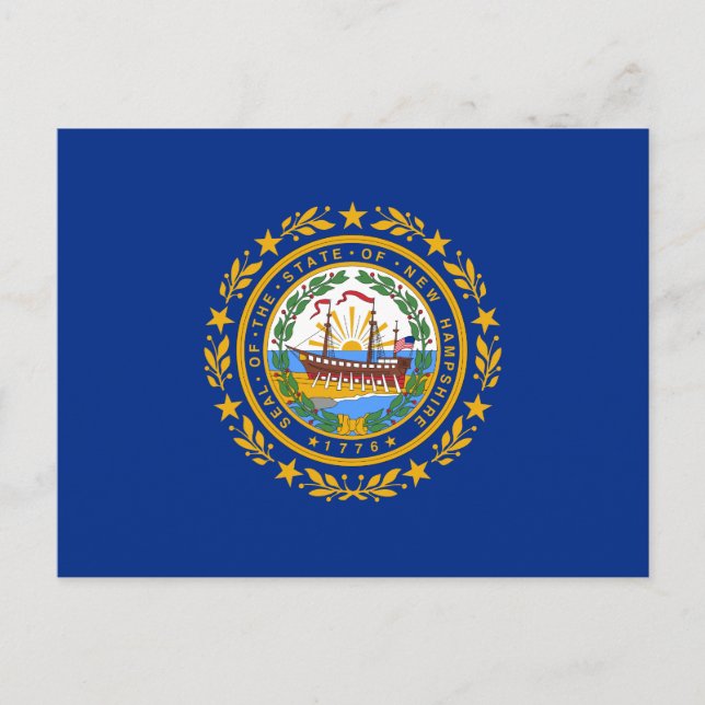 Postal Bandera del Estado de New Hampshire (Anverso)