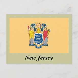 Postal Bandera del Estado de Nueva Jersey