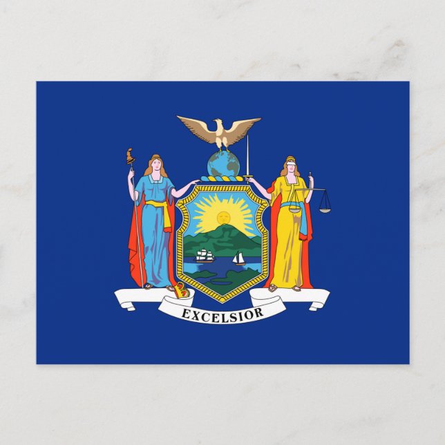 Postal Bandera del Estado de Nueva York (Anverso)
