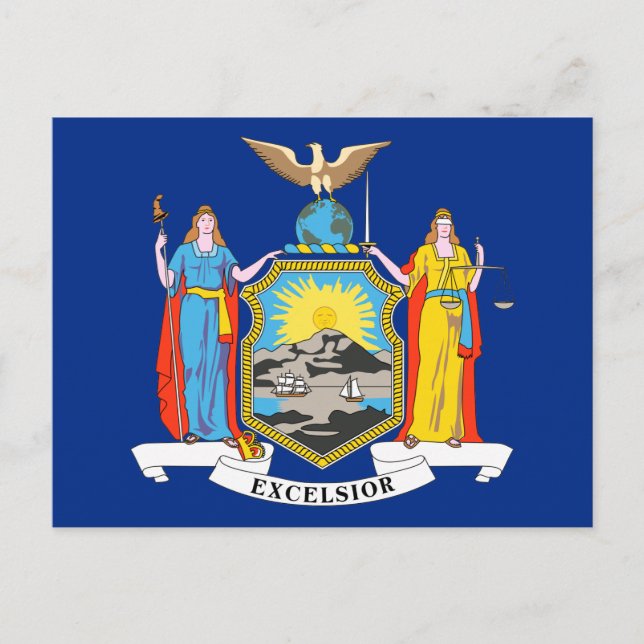 Postal Bandera del Estado de Nueva York (Anverso)