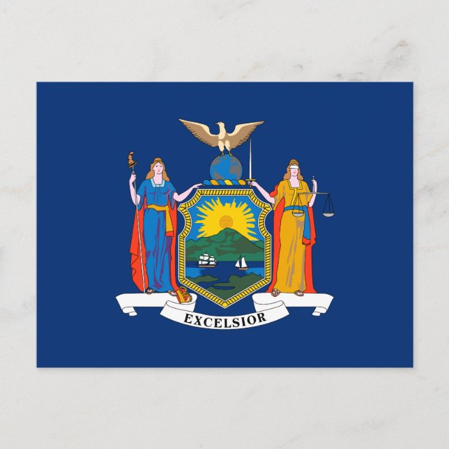 Postal Bandera del Estado de Nueva York (Anverso)