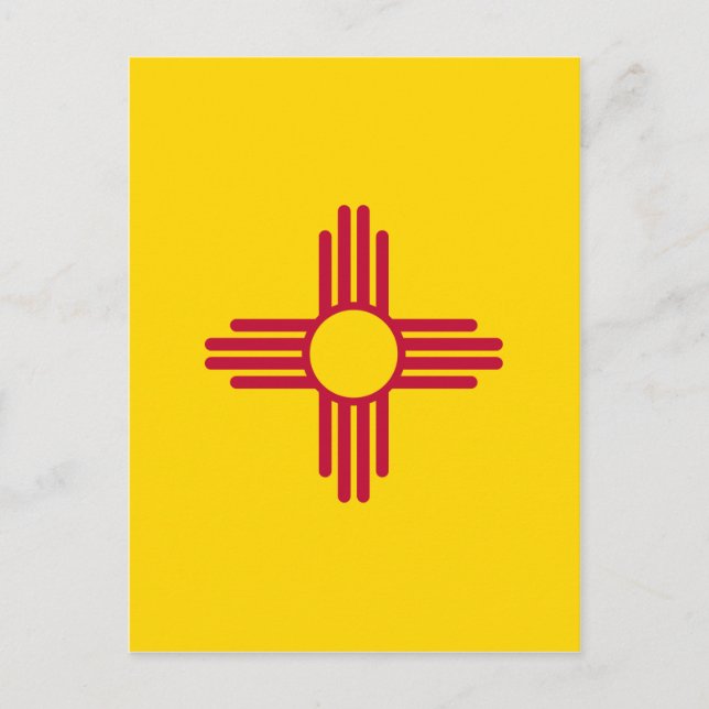 Postal Bandera del estado de Nuevo México (Anverso)
