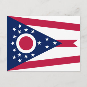 Postal Bandera del estado de Ohio
