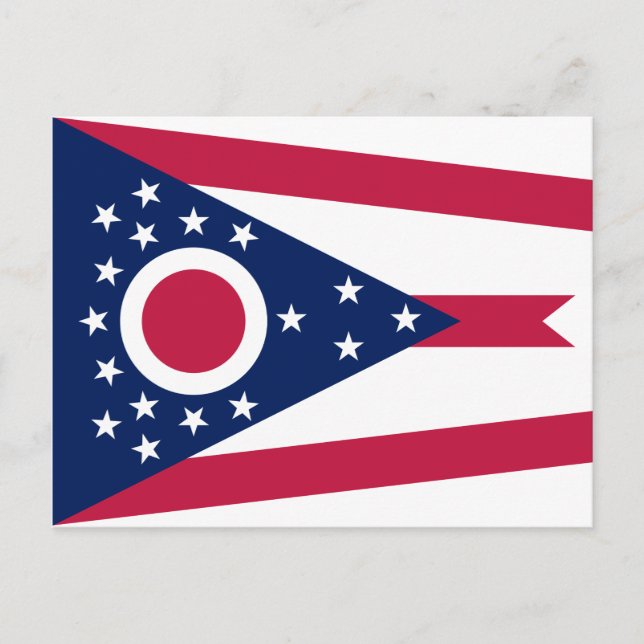 Postal Bandera del estado de Ohio (Anverso)
