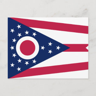 Postal Bandera del Estado de Ohio