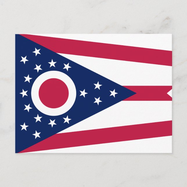 Postal Bandera del estado de Ohio (Anverso)