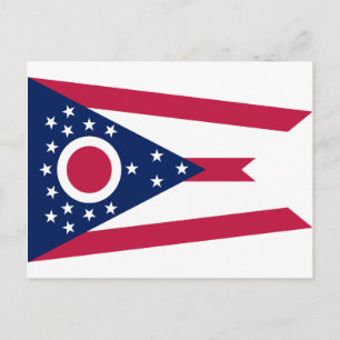 Postal Bandera del estado de Ohio