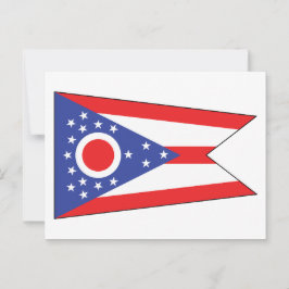 Postal Bandera del estado de Ohio Estado del Buckeye Penn