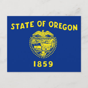Postal Bandera del Estado de Oregon