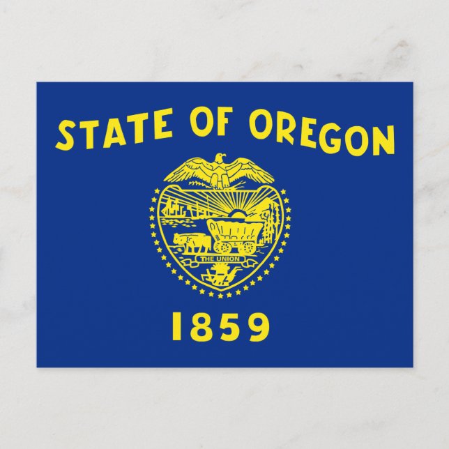 Postal Bandera del Estado de Oregon (Anverso)