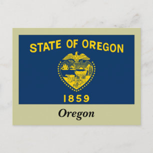 Postal Bandera del Estado de Oregon