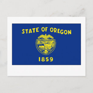 Postal Bandera del Estado de Oregon