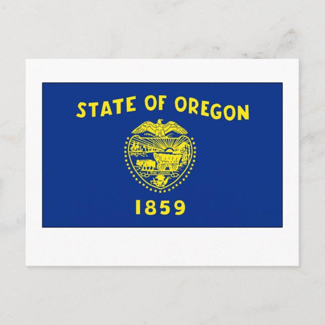 Postal Bandera del Estado de Oregon (Anverso)