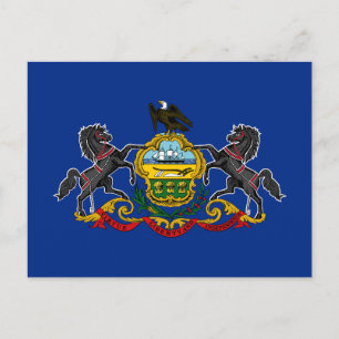 Postal Bandera del estado de Pensilvania
