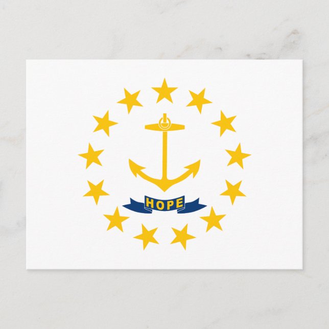 Postal Bandera del estado de Rhode Island (Anverso)