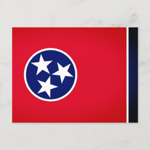 Postal Bandera del estado de Tennessee