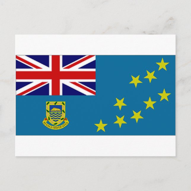 Postal Bandera del Estado de Tuvalu (Anverso)