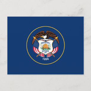 Postal Bandera del Estado de Utah