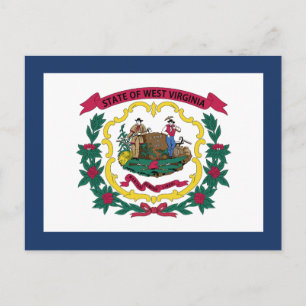 Postal Bandera del Estado de Virginia Occidental