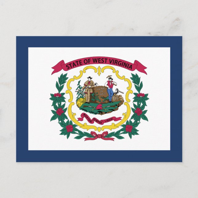 Postal Bandera del Estado de Virginia Occidental (Anverso)