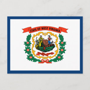 Postal Bandera del Estado de Virginia Occidental