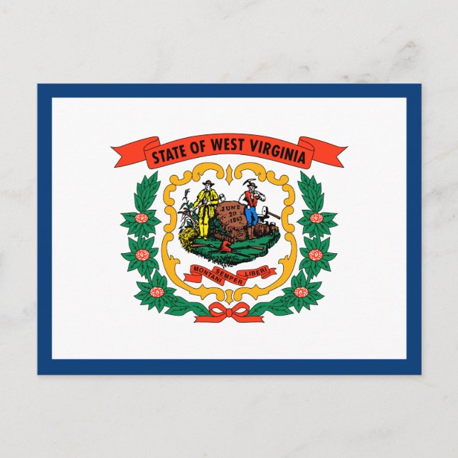 Postal Bandera del Estado de Virginia Occidental (Anverso)