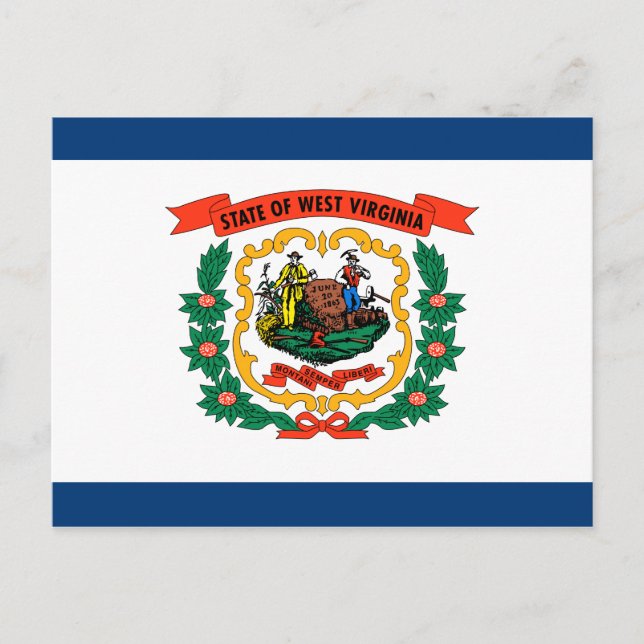 Postal Bandera del Estado de Virginia Occidental (Anverso)
